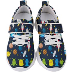 Big Set Cute Astronauts Space Planets Stars Aliens Rockets Ufo Constellations Satellite Moon Rover V Kids  Velcro Strap Shoes by Hannah976