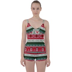 Ugly Sweater Merry Christmas  Tie Front Two Piece Tankini by artworkshop