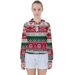 Ugly Sweater Merry Christmas  Women s Tie Up Sweat