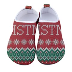 Merry Christmas  Pattern Men s Sock-style Water Shoes by artworkshop
