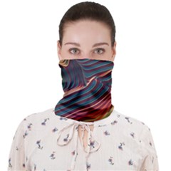 Dessert Storm Wave  pattern  Face Covering Bandana (adult) by coffeus