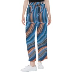 Dessert Waves  pattern  All Over Print Design Women s Pants  by coffeus