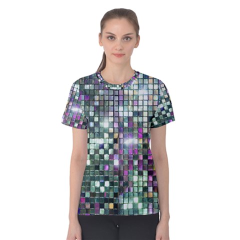 Disco Mosaic Magic Women s Cotton T-shirt by essentialimage365