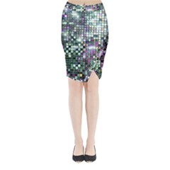 Disco Mosaic Magic Midi Wrap Pencil Skirt by essentialimage365
