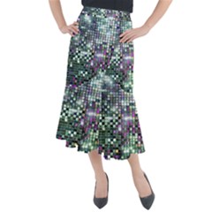 Disco Mosaic Magic Midi Mermaid Skirt by essentialimage365