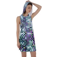 Disco Mosaic Magic Racer Back Hoodie Dress by essentialimage365