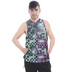 Disco Mosaic Magic Men s Sleeveless Hoodie