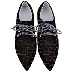 Abstract Math Pattern Pointed Oxford Shoes by Hannah976