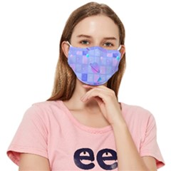 Seamless Pattern Pastel Galaxy Future Fitted Cloth Face Mask (adult) by Hannah976