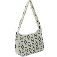 Sharp Circles Zip Up Shoulder Bag by ConteMonfrey