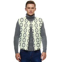 Sharp Circles Men s Button Up Puffer Vest	 by ConteMonfrey