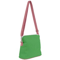  Spooky Pink Green Halloween  Zipper Messenger Bag by ConteMonfrey