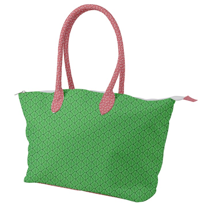  Spooky Pink Green Halloween  Canvas Shoulder Bag