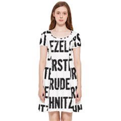 Its A German Thing Bier Brezel Wurstel Strudel Schnitzel Inside Out Cap Sleeve Dress by ConteMonfrey