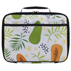 Seamless Tropical Pattern With Papaya Full Print Lunch Bag by Ravend