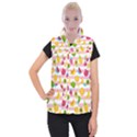 Tropical Fruits Berries Seamless Pattern Women s Button Up Vest View1