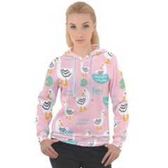 Cute Owl Doodles With Moon Star Seamless Pattern Women s Overhead Hoodie by Apen