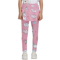 Cute Unicorn Seamless Pattern Kids  Skirted Pants by Apen