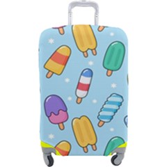 Cute Kawaii Ice Cream Seamless Pattern Luggage Cover (large) by Apen