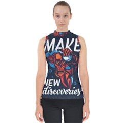 Make Devil Discovery  Mock Neck Shell Top by Saikumar