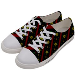 Background Pattern Texture Design Women s Low Top Canvas Sneakers by Jatiart