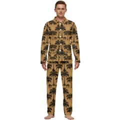 Cat Jigsaw Puzzle Men s Long Sleeve Velvet Pocket Pajamas Set by Jatiart