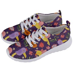 Exotic Seamless Pattern With Parrots Fruits Men s Lightweight Sports Shoes