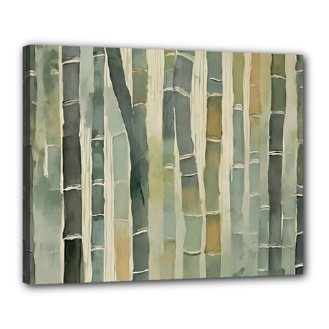 Bamboo Plants Canvas 20  X 16  (stretched)