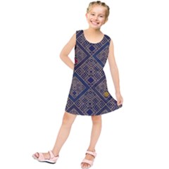 Pattern Seamless Antique Luxury Kids  Tunic Dress