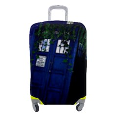 Stuck Tardis Beach Doctor Who Police Box Sci-fi Luggage Cover (small) by Cendanart