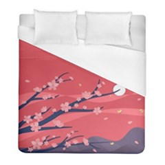 Illustration Minimal Minimalist Scenery Minimalist Japanese Art Duvet Cover (full/ Double Size)