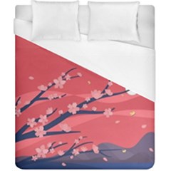 Illustration Minimal Minimalist Scenery Minimalist Japanese Art Duvet Cover (california King Size) by Bedest