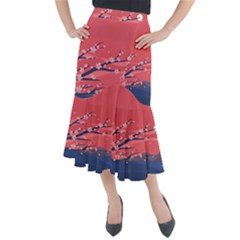 Illustration Minimal Minimalist Scenery Minimalist Japanese Art Midi Mermaid Skirt