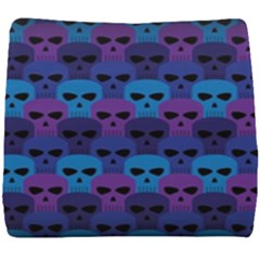 Skull Pattern Wallpaper Seat Cushion by Ket1n9