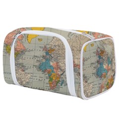 Vintage World Map Toiletries Pouch by Ket1n9