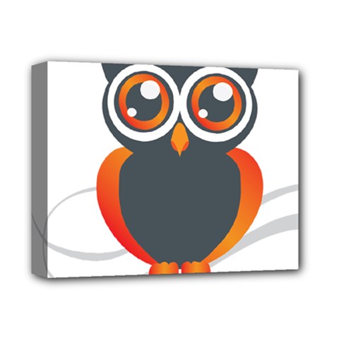 Owl Logo Deluxe Canvas 14  X 11  (stretched) by Ket1n9