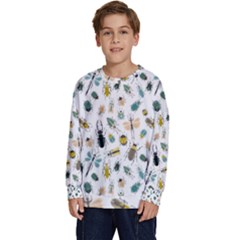 Insect Animal Pattern Kids  Crewneck Sweatshirt by Ket1n9