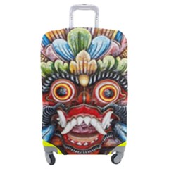 Wood Sculpture Bali Logo Luggage Cover (medium) by Ket1n9