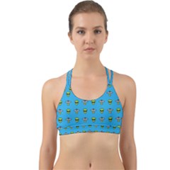 Alien Pattern Back Web Sports Bra by Ket1n9