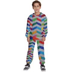 Charming Chevrons Quilt Kids  Sweatshirt Set