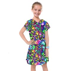 Network Nerves Nervous System Line Kids  Drop Waist Dress