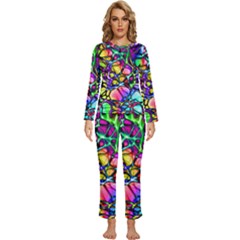 Network Nerves Nervous System Line Womens  Long Sleeve Lightweight Pajamas Set by Ket1n9