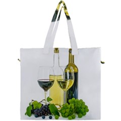 White Wine Red Wine The Bottle Canvas Travel Bag by Ket1n9