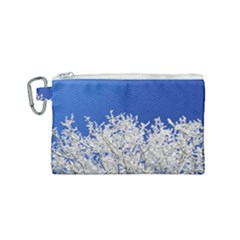 Crown Aesthetic Branches Hoarfrost Canvas Cosmetic Bag (small) by Ket1n9
