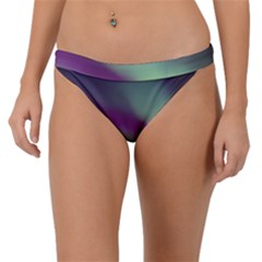 Aurora Stars Sky Mountains Snow Aurora Borealis Band Bikini Bottoms by Ket1n9