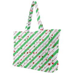 Christmas Paper Stars Pattern Texture Background Colorful Colors Seamless Simple Shoulder Bag by Ket1n9