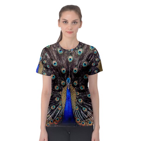 Peacock Women s Sport Mesh T-shirt by Ket1n9