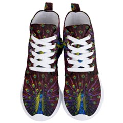 Beautiful Peacock Feather Women s Lightweight High Top Sneakers by Ket1n9