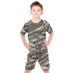 Alien Planet Surface Kids  T-shirt And Shorts Set by Ket1n9