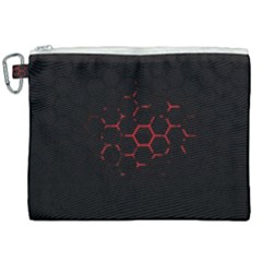 Abstract Pattern Honeycomb Canvas Cosmetic Bag (xxl) by Ket1n9